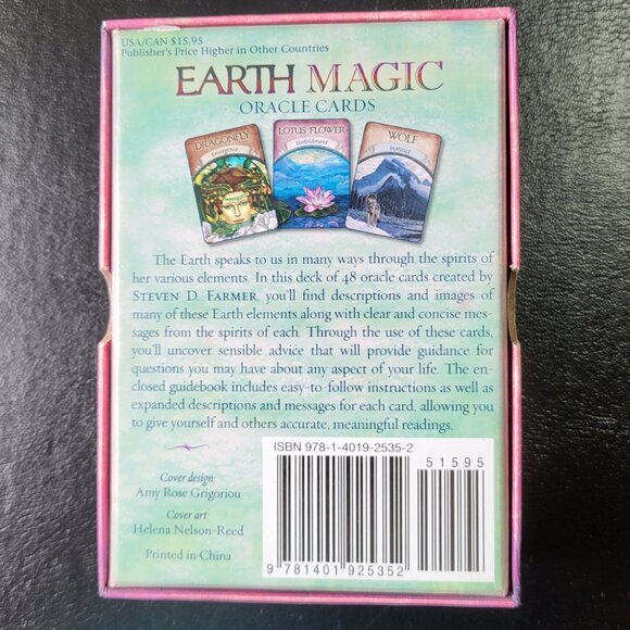 Earth Magic Oracle Cards Deck by Steven D Farmer - Picture 4 of 4